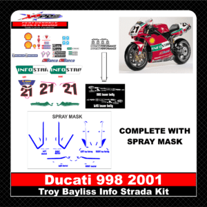 2001 Ducati 998 InfoStrada Decal Kit (Including Spray Masks)