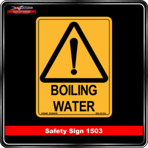 Warning Boiling Water (Safety Sign 1503)