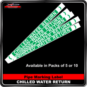 Pipe Marking Label - Chilled Water Return