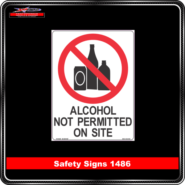 alcohol not permitted on site
