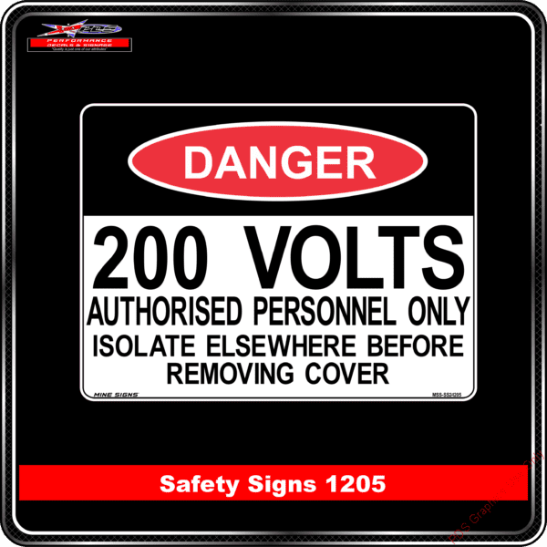 Danger 1205 PDS 200 volts