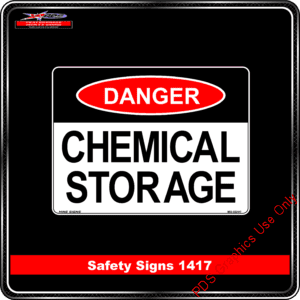 Danger 1417 PDS chemical storage