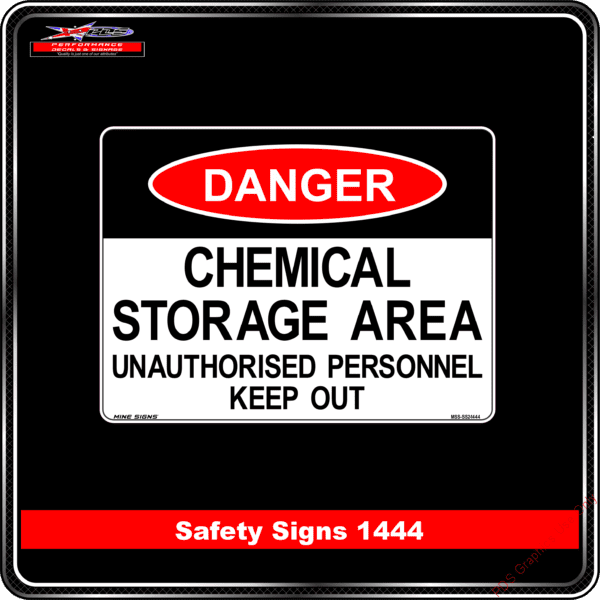 Danger 1444 PDS Chemical Storage Area