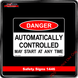 Danger 1446 PDS Automatically controlled may start at any time