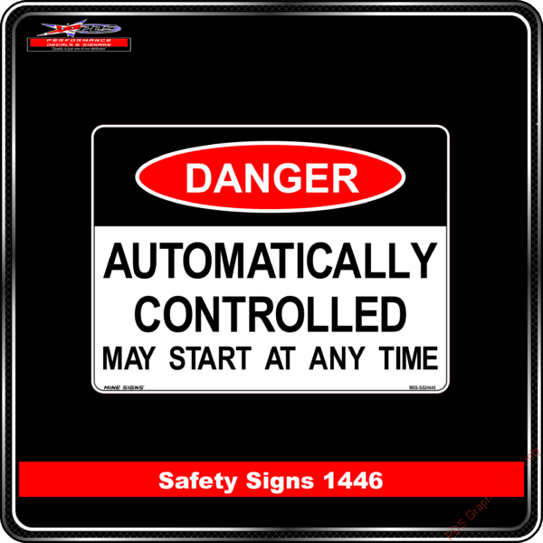 Danger 1446 PDS Automatically controlled may start at any time