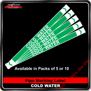 Pipe Markers - Cold Water