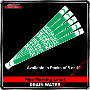 Pipe Markers - Drain Water