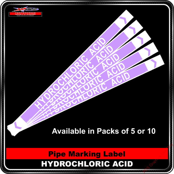 Pipe Markers - Hydrochloric Acid