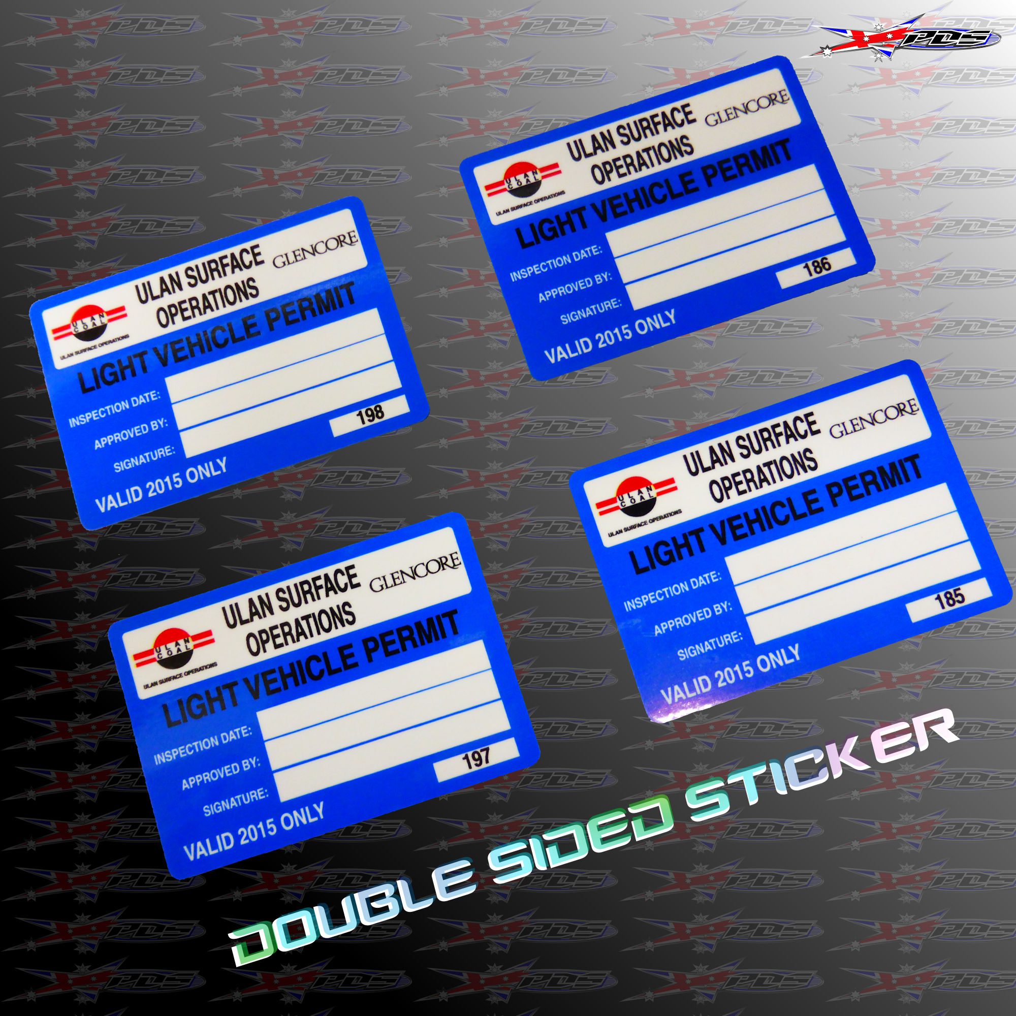 double sided sticker