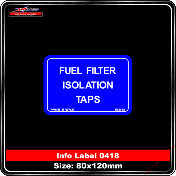 Fuel Filter Isolation Taps