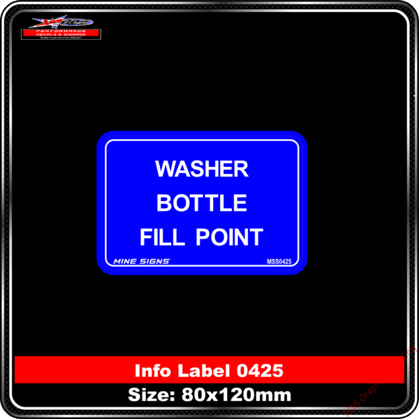 Washer Bottle Fill Point