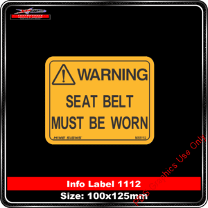 Seat Belt Must Be Worn