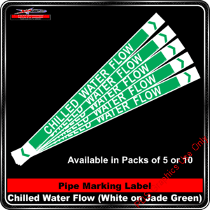 Pipe Markers - Chilled Water Flow
