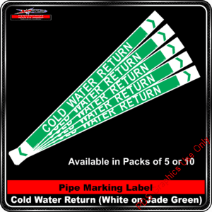 Pipe Markers - Cold Water Return
