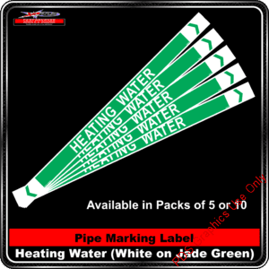 Pipe Markers - Heating Water