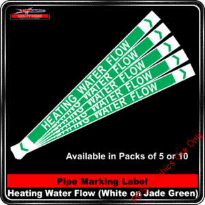 Pipe Markers - Heating Water Flow