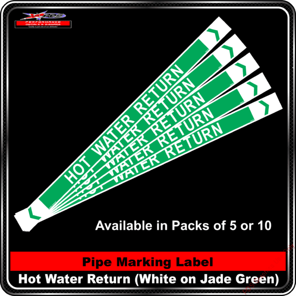 Pipe Markers - Hot Water Return