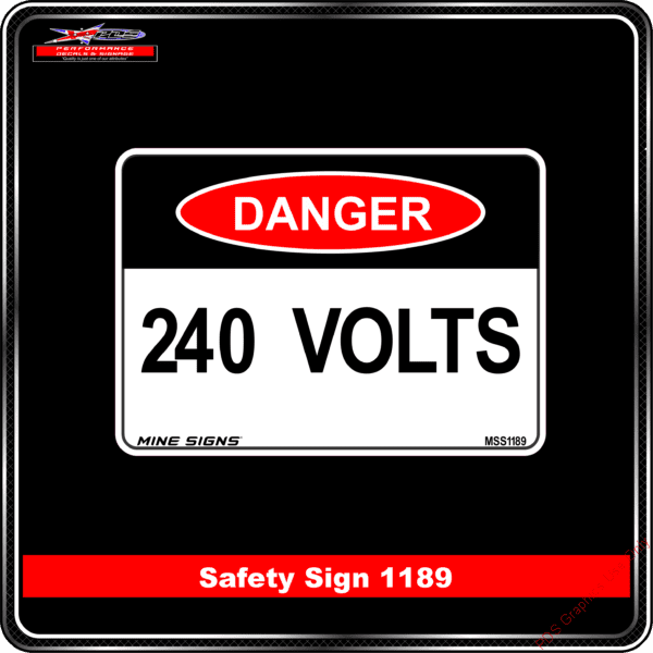 Danger 1189 PDS 240 volts