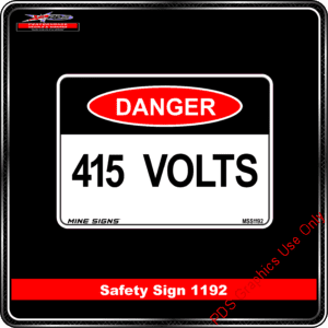 Danger 1192 PDS 415 volts