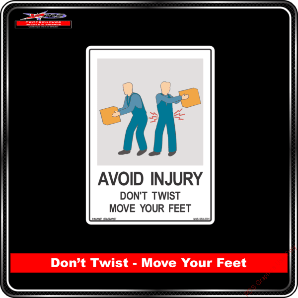 Product Backgrounds - Avoid Injury - Dont Twist Move Your Feet