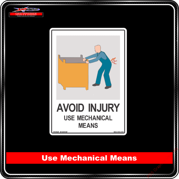 Product Backgrounds - Avoid Injury - Use Mechanical Means