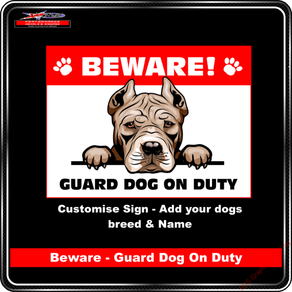 Beware guard dog on duty