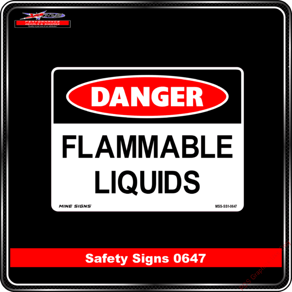 Danger 0647 PDS Flammable Liquids