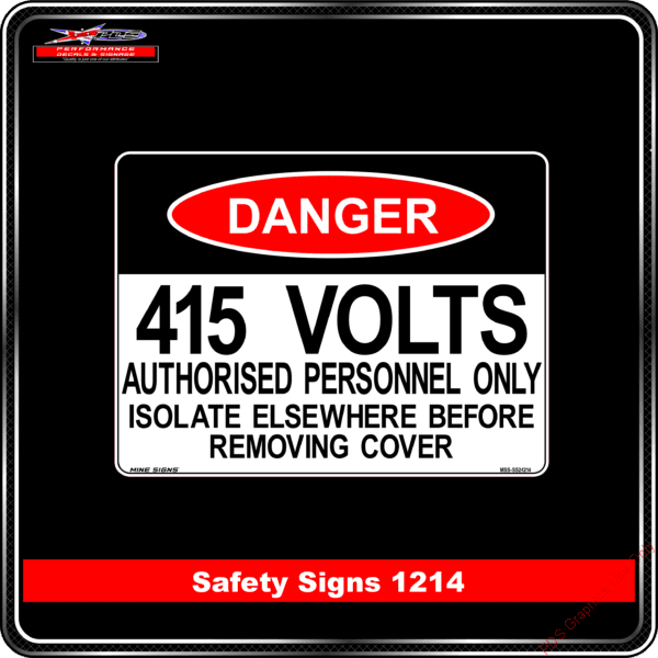 Danger 1214 PDS 415 volts