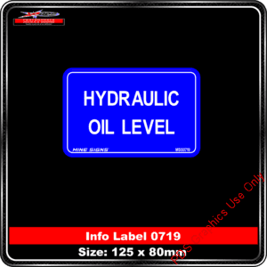 Info Label 0719 Hydraulic Oil Level