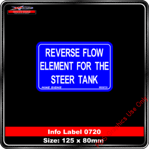 Info Label 0720 Reverse Flow Element For The Steer Tank