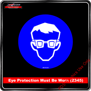 Mandatory Signs - Circles - Eye Protection Must Be Worn - 2345