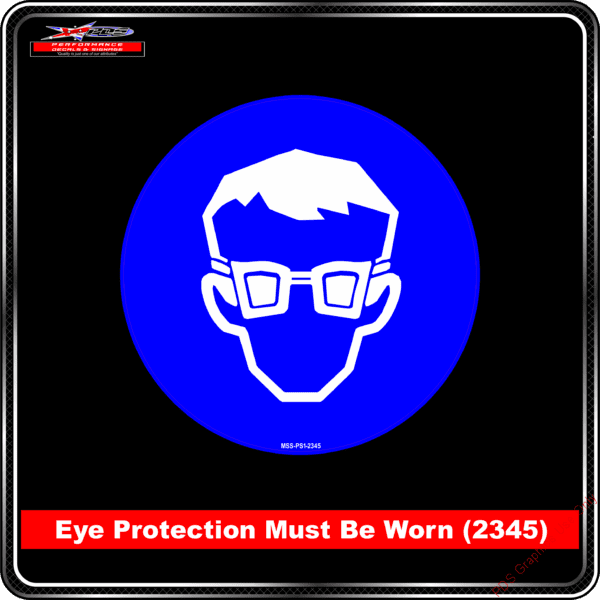 Mandatory Signs - Circles - Eye Protection Must Be Worn - 2345