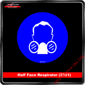 Mandatory Signs - Circles - Half Face Respirator - 2351