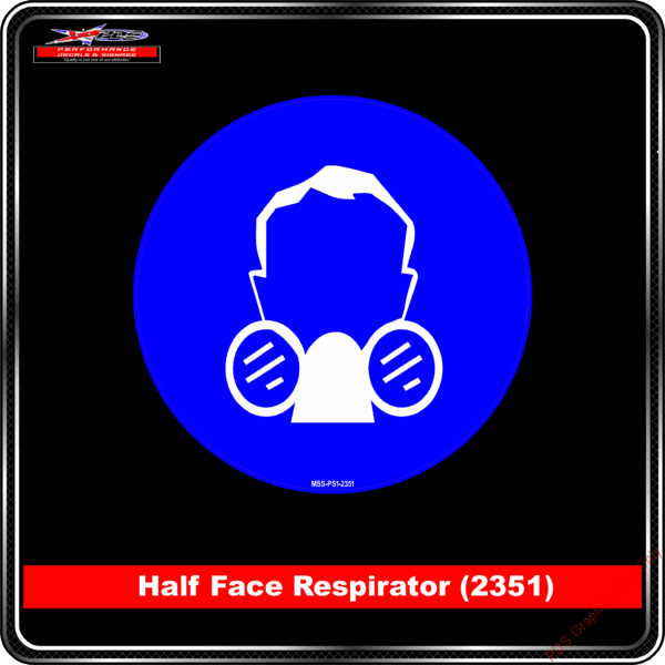 Mandatory Signs - Circles - Half Face Respirator - 2351