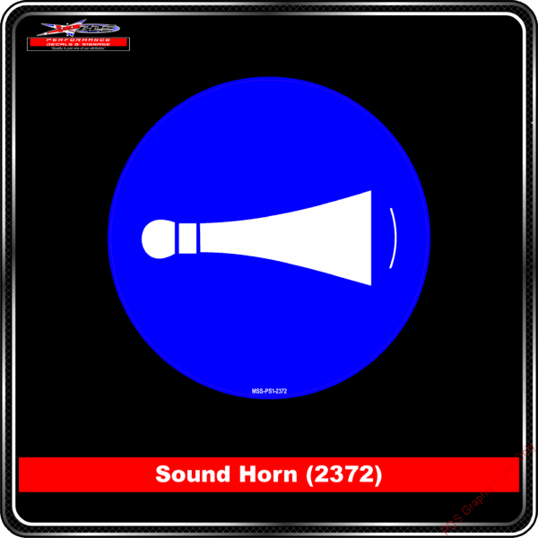 Mandatory Signs - Circles - Sound Horn - 2372