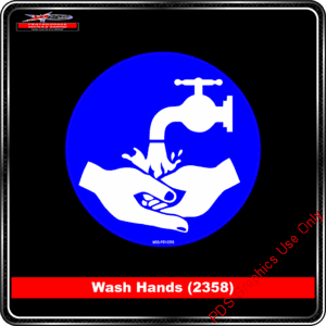 Mandatory Signs - Circles - Wash Hands - 2358