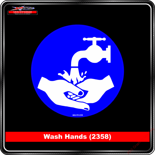 Mandatory Signs - Circles - Wash Hands - 2358