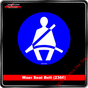 Mandatory Signs - Circles - Wear Seat Belt - 2366