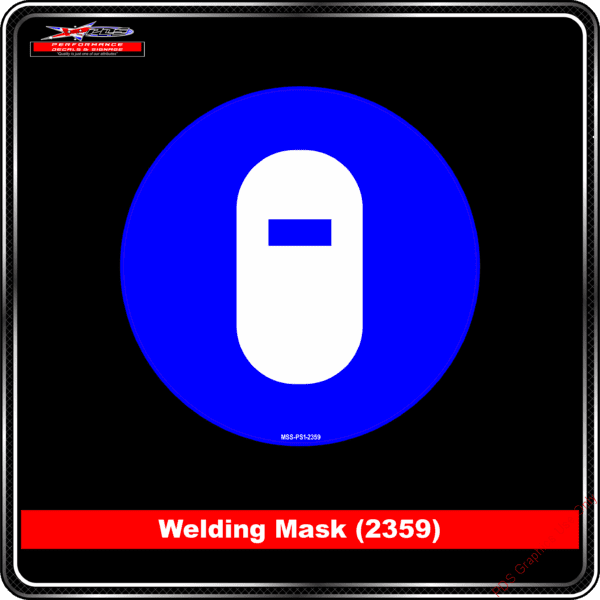 Mandatory Signs - Circles - Welding Mask - 2359