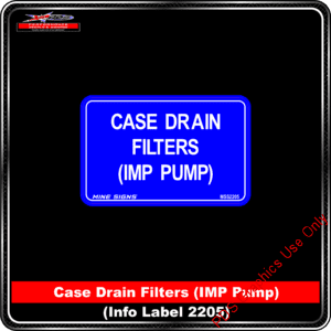 Product Background - Safety Signs - Case Drain Filters IMP Pump