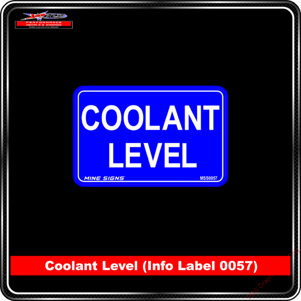 Product Background - Safety Signs - Coolant Level