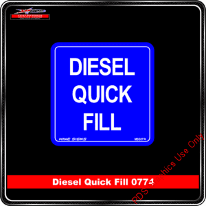 Product Background - Safety Signs - Diesel Quick Fill