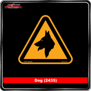 Product Background - Safety Signs - Dog 2435