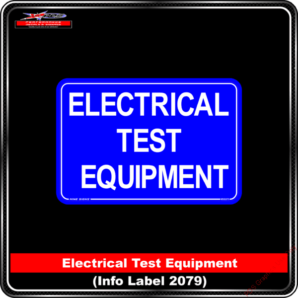 Product Background - Safety Signs - Electrical Test Equipment