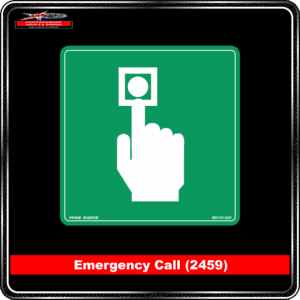 Product Background - Safety Signs - Emergency Call 2459