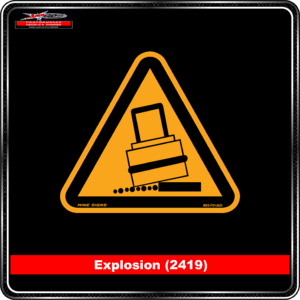 Product Background - Safety Signs - Explosion 2419
