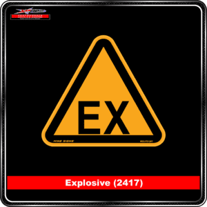 Product Background - Safety Signs - Explosive 2417