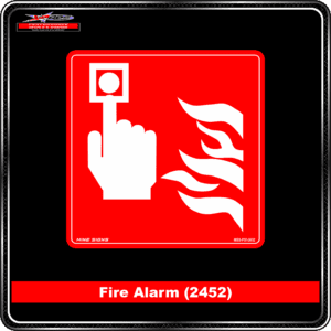 Product Background - Safety Signs - Fire Alarm 2452