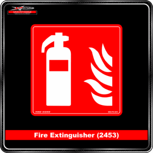 Product Background - Safety Signs - Fire Extinguisher 2453