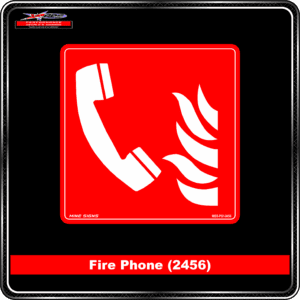 Product Background - Safety Signs - Fire Phone 2456